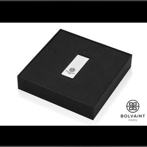 BOLVAINT PARIS Plutus Silver Money Clip in Original Gift Box NEW